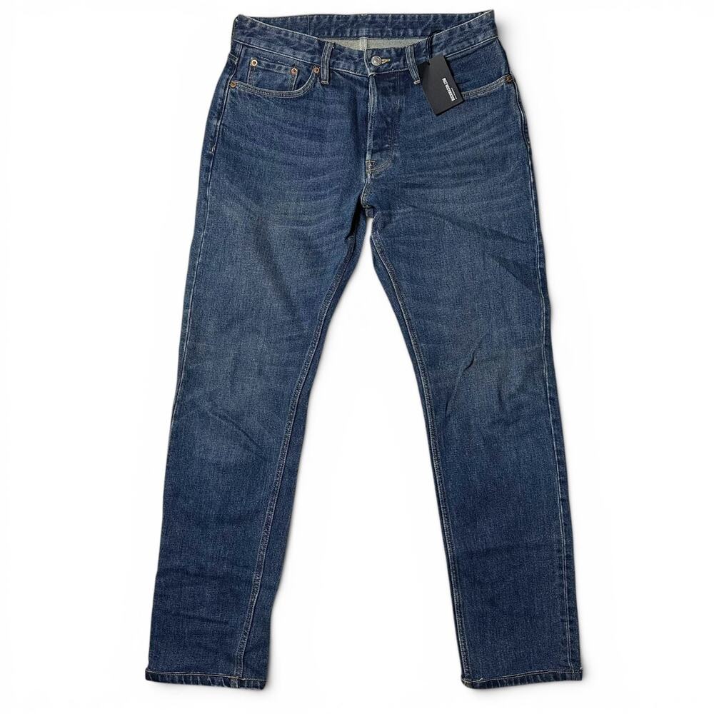 Buck Mason Ford Standard Jean Mens Actual Size 32x32 Medium Wash Button Fly NWT-